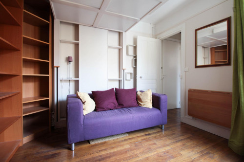 Bright Studio Batignolles  Separate Kitchen  Bathroom  Elevator  Double Bed - Gallery - 13