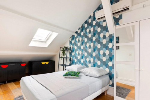 Ample double bedroom in Ivry-sur-Seine