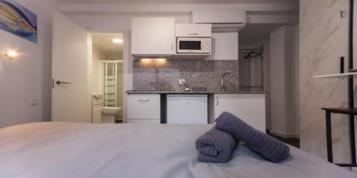 Studio apartment, with outdoor area for rent in Valencia