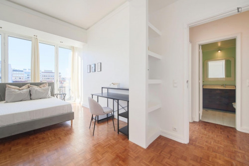 Cozy single bedroom in a property with balcony