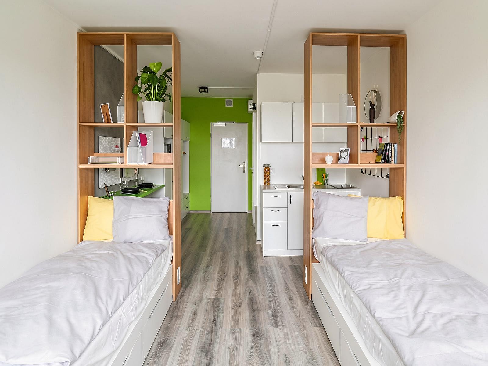  Bed In A 2-Bed Gender Separated Room  -  Modern apartment 5 minutes from the Střížkov Metro Station on Line C  - Gallery -  8