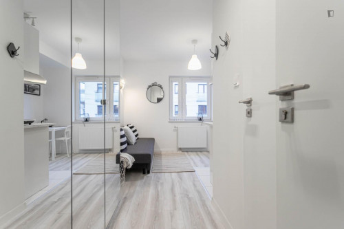 Studio flat 25 minutes to Warsaw's centre, close to SWPS University