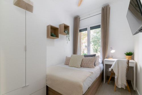 Nest and cosy double bedroom near the Encants metro