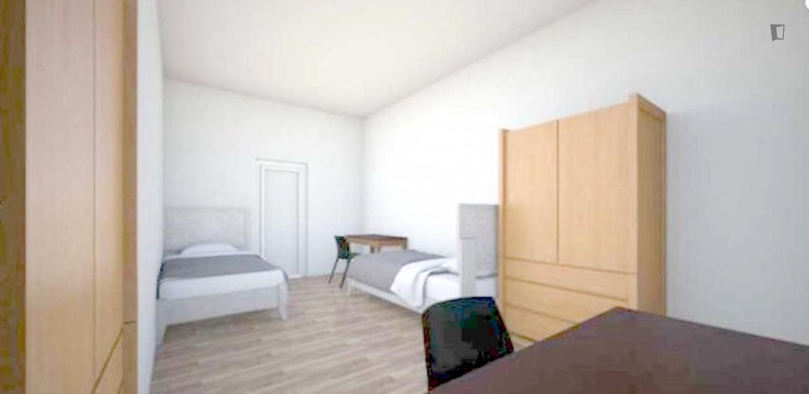 Bed In A Cool Twin Ensuite Bedroom, Near Università Di Management Ed Economia - 1