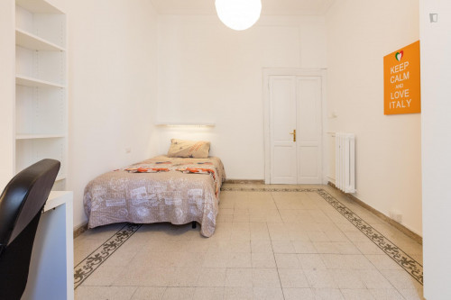 Airy single bedroom in Piazza Bologna neighbourhood