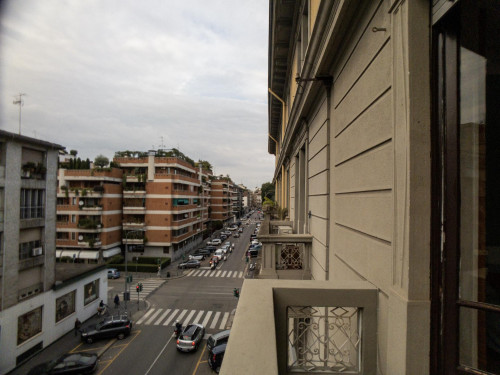 Bed in a twin bedroom in Porta Romana neighbourhood