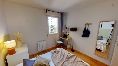 Lovely double bedroom near the Place de la République
