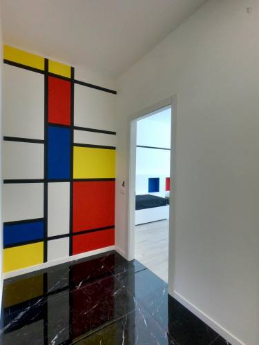 Spacious double bedroom with balcony close to Pasteur metro station - Gallery - 9