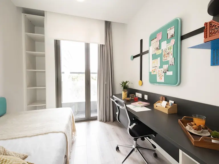  Individual With Kitchen And Balcony  -  Aleu University Residence  - Gallery -  3
