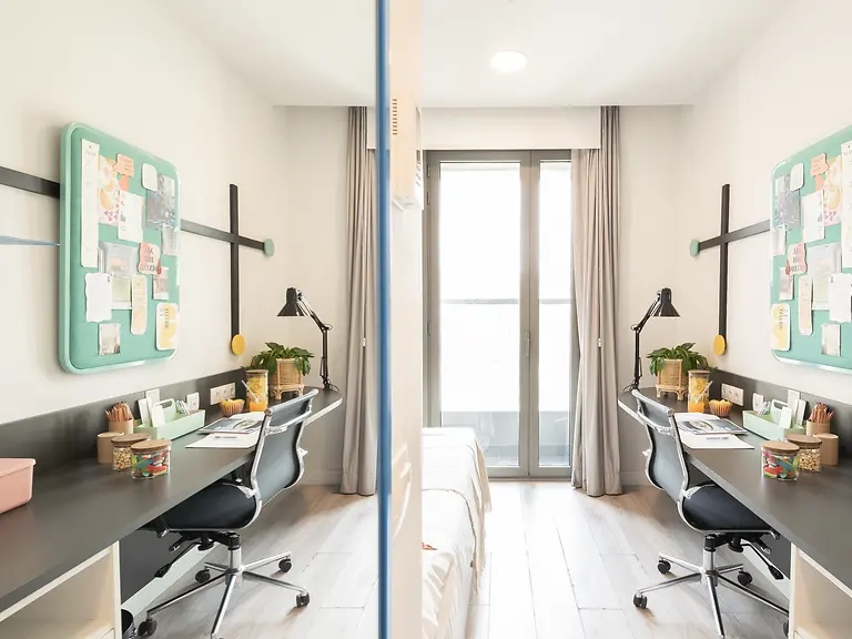  Individual Basic Balcon  -  Aleu University Residence  - Gallery -  5
