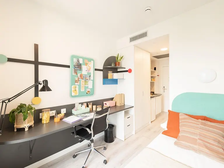 Individual Basic Balcon  -  Aleu University Residence  - Gallery -  3