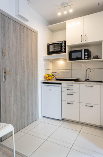Studio flat with garden 25 minutes to Warsaw's centre, close to SWPS University
