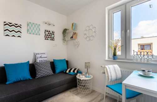 Studio flat 25 minutes to Warsaw's Center, close to SWPS University