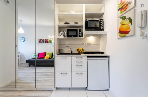 Studio flat 25 minutes to Warsaw's center, District Praga Poludnie