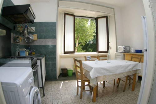 Bed in cool twin bedroom close to Milano Forlanini railway station