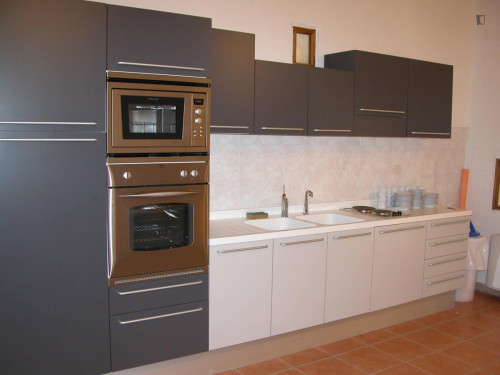 Cosy Twin bedroom with kitchenette in a residence near università di Parma