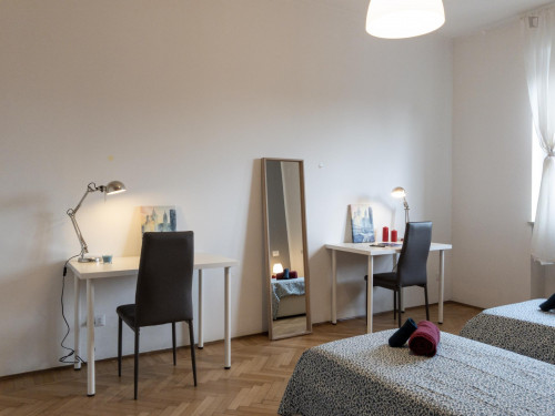 Bed in a twin bedroom connected with Cattolica University - Gallery - 23