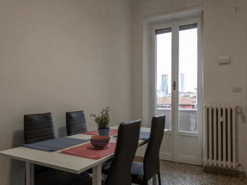 Bed in a twin bedroom connected with Cattolica University - Gallery - 10