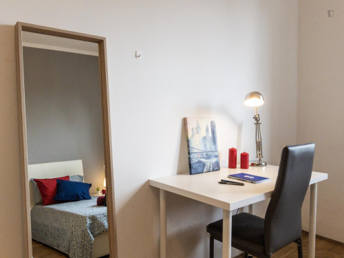 Bed in a twin bedroom connected with Cattolica University - Gallery - 22