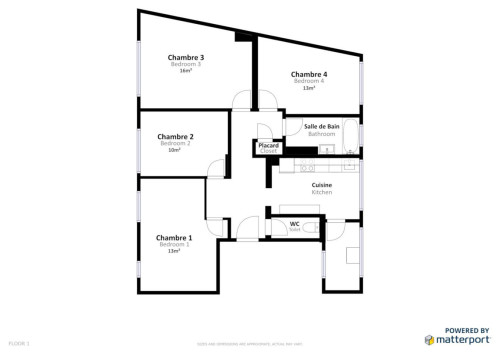 4-Bed Apartment on Rue de la Prte d'Ypres