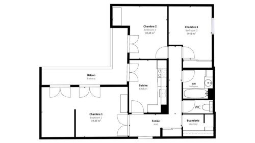 Fantastic Spacious Apt. blocks away from Toulouse Matabiau