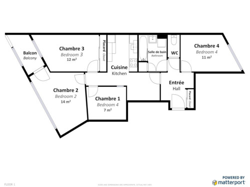 Chic Bright Apt. near Vauban