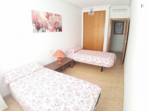 Nice twin bedroom near Universidad de la Merced