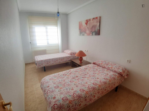Nice twin bedroom near Universidad de la Merced