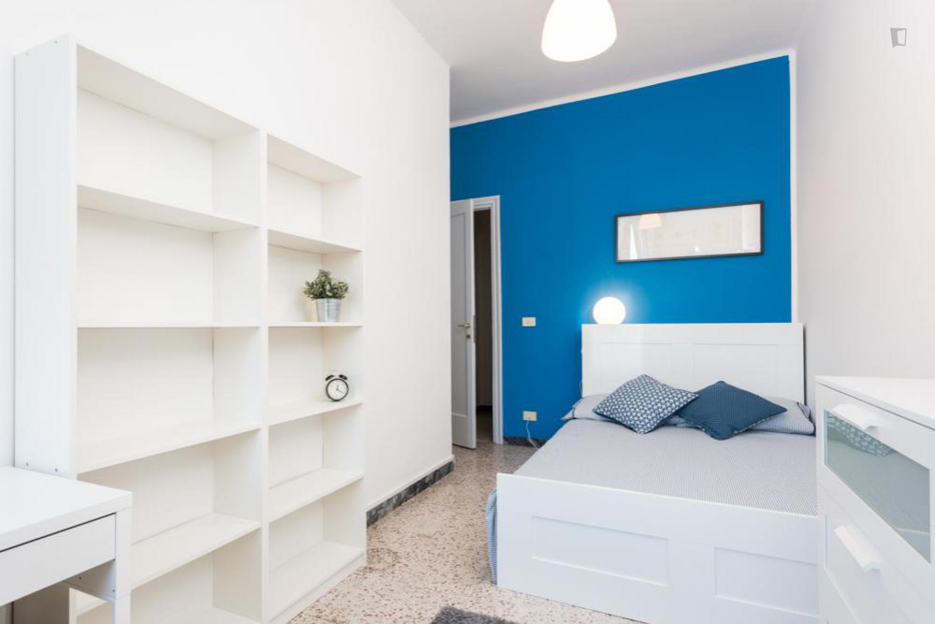 Bright double bedroom in a 4-bedroom apartment near Facoltà di Psicologia Sapienza Università di Roma