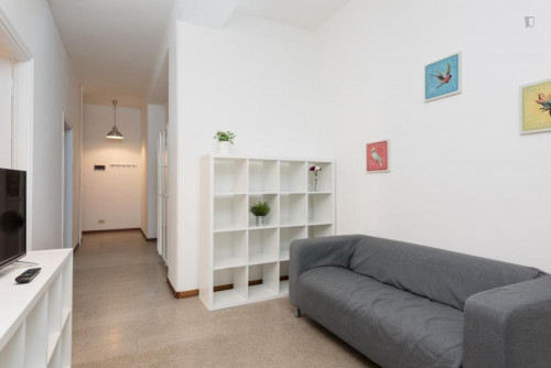 Cool double bedroom in a 4-bedroom apartment near Porta Maggiore