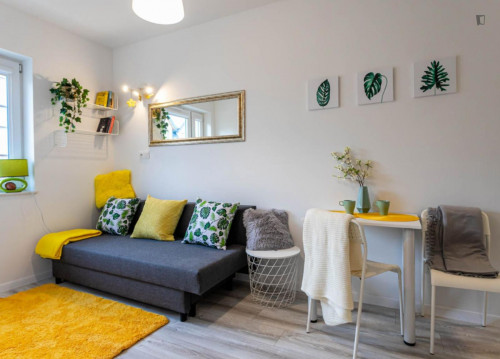 Cosy studio 25 minutes to Warsaw's center, close to SWPS University