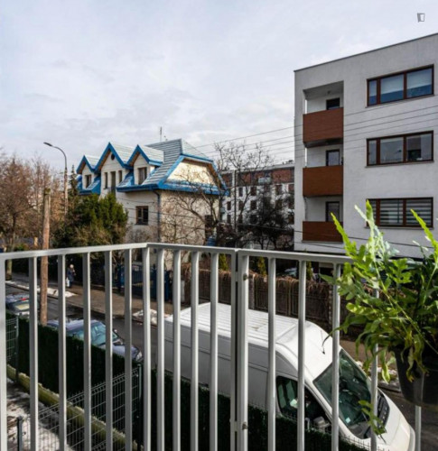 Studio flat 25 minutes to Warsaw's center, close to SWPS University