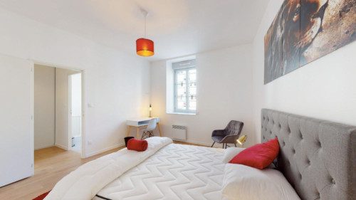Neat double ensuite bedroom close to the Square Vertais