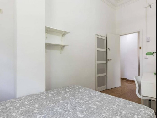 Cozy single bedroom in a property with balcony