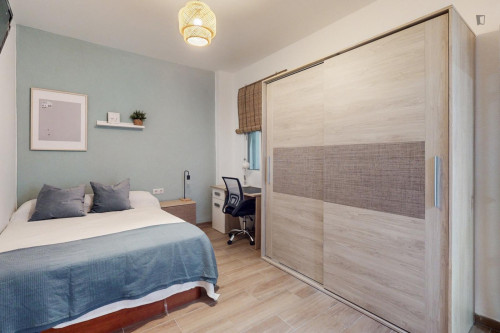Great looking single bedroom in a property with balcony