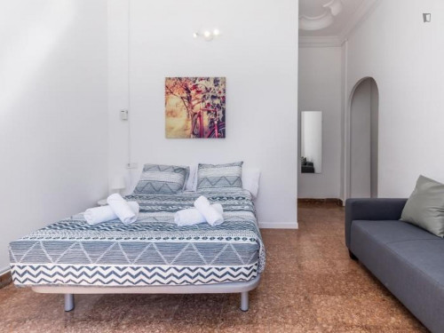 Appealing single bedroom in a property with balcony
