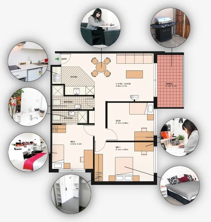 Three Bedroom Apartment (females) - 1