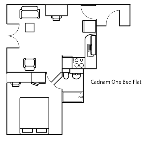 1 Bed Apartment - Candam Hall - Gallery - 6
