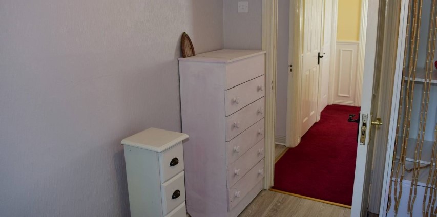 Large room with built-in wardrobe in 3-bedroom apartment in Tallaght