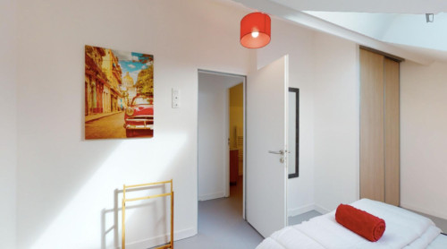 Very nice double bedroom in the Île de Nantes
