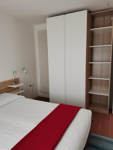 Modern one-bedroom apartment with shared garden