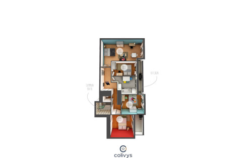 Spacious apartment with 5 bedrooms in the center of Grenoble