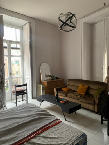 Bed in shared bedroom in Naples City centre