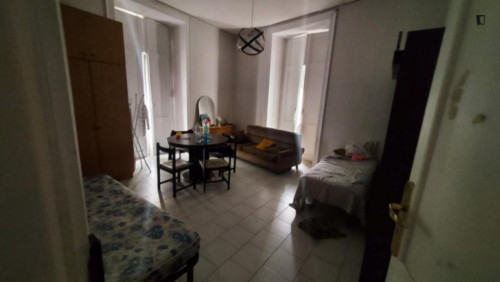 Bed in shared bedroom in Naples City centre