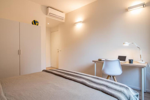 Private Room With Double Bed, Private Bathroom Ensuite and Air Conditioning