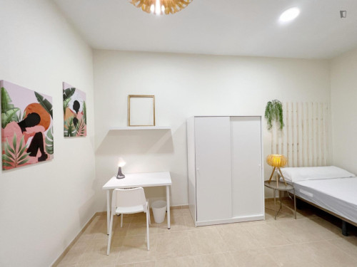 Spacious single bedroom with private kitchen and balcony in central Granada