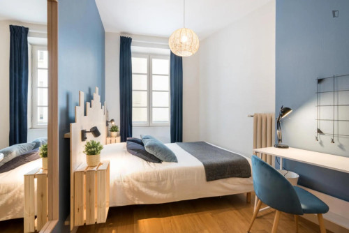 Bright double bedroom not far from Lyon Saint Paul train station