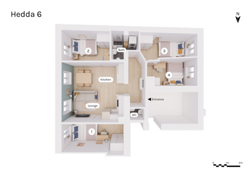 A stylish apartment at the heart of Grünerløkka