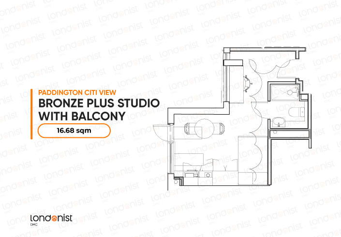  Bronze Plus Studio With Balcony  -  Londonist Prestige Student Living - Paddington Citi View  - Gallery -  3