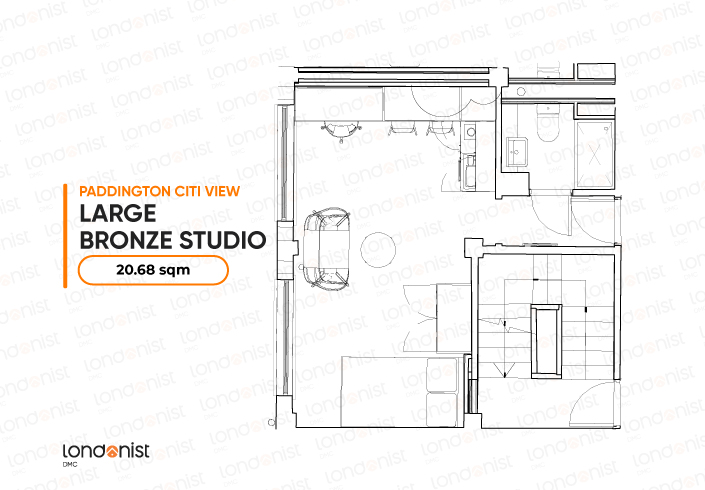  Large Bronze Studio  -  Londonist Prestige Student Living - Paddington Citi View  - Gallery -  2